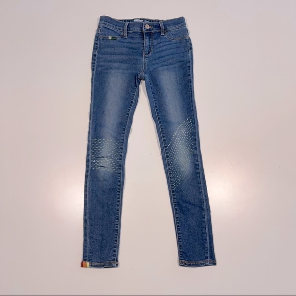 𝅺one of a kind Old Navy Rockstar Sashiko Jeans custom - Picture 4 of 16